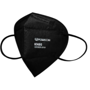 Black Powecom ® KN95 Respirator Face Mask